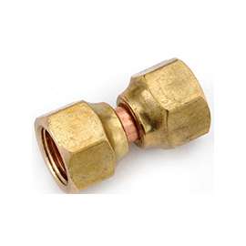 Anderson Metals 754070-10 Adapter, 5/8 in Female Flare, 650 psi, Brass