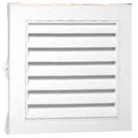 Duraflo 626043-00 Gable Vent, 12-1/2 in L x 12-1/4 in W Rough Opening, Polypropylene, White