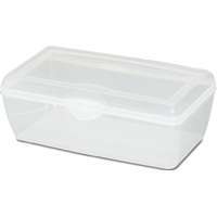 Sterilite 18058606 Storage Box, 6 qt Capacity, Plastic, Clear