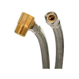 Fluidmaster 6W72 Dishwasher Connector, 3/8 in Compression, 1000 psi, Polymer/Stainless Steel