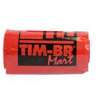 Polytarp 01-0051 Warning Warn Flag, 15 in L x 12 in W x, TIM-BR Mart Logo, Red Background