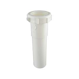 Plumb Pak PP20552 Extension Tube, 1-1/2 in Slip Joint, 6 in L, White