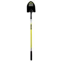 Structron S600 Safety Series 49750 Shovel, 11-1/2 in L x 9-1/2 in W Blade, Fiberglass Handle