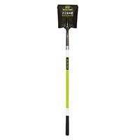 Structron 49751 Square Point Shovel, 11-1/2 in L x 9-1/2 in W Blade, Fiberglass Handle