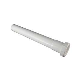 Plumb Pak PP205512 Extension Tube, 1-1/2 in Slip Joint, 12 in L, White