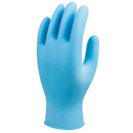 N-DEX 8005 Series Disposable Nitrile Gloves, Powder Free, 8 mil, Medium, Blue