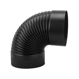 Imperial BM0023 Stove Pipe Elbow, 90 deg, 6 in, Steel