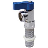 B & K Quarter Master ProLine 102-210 Replacement Washing Machine Valve, 1/2 in MPT x 1/2 in Male Hose, Brass, Blue
