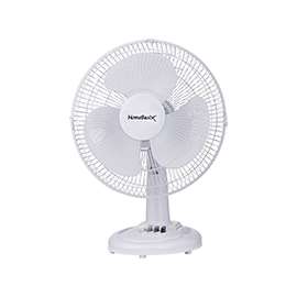 PowerZone Desk Fan, Pp Blade, 40 W, 120 V, 60 Hz, 3 Speeds, 12 In W