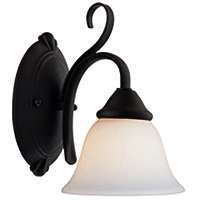 Boston Harbor Dimmable Vanity Light Fixture, (1) 60/13 W, Medium, A19/Cfl Lamp, Matte Black