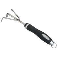 Landscapers Select Cultivator, Mirror Polished Stainless Steel, Ergonomic Soft Tpr Grip Handle