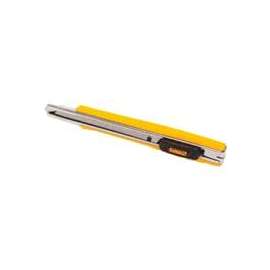 DeWALT DWHT10037 Utility Knife, 3-1/4 in L x 9 mm W Blade, 1-Blade, Ribbed Black/Yellow Handle