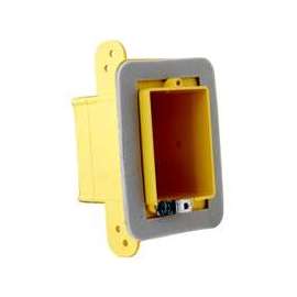 RACO 2011FBAR Vapor Barrier Box, Rectangular, 1-Gang, Polycarbonate, Yellow