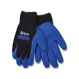 Frost Breaker 1789-XL Protective Gloves, XL, Knit Wrist Cuff, Regular Thumb, 11 in L, Black/Blue, Acrylic