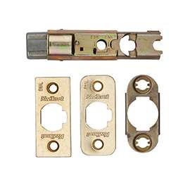 Kwikset 81825-001 6-Way, Adjustable Deadbolt Latch, Steel, Polished Brass