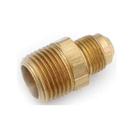 Anderson Metals 754048-0606 Connector, 3/8 in Flare x MPT, 1000 psi, Brass