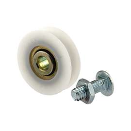 Prime-Line D 1504 Door Roller, 1-1/4 in Dia Roller, Nylon