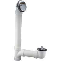Keeney 620APVC Bath Drain Assembly, Brass/PVC/Zinc, Chrome