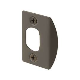Defender Security E 2516 Latch Strike, 2-1/4 in L, 1-7/16 in W, Steel, Bronze