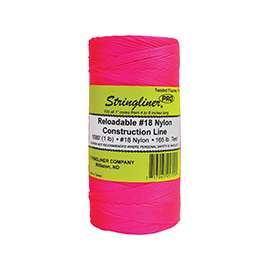Stringliner Pro Series 35709 Construction Line, 165 lb Weight Capacity, 1080 ft L, #18 Dia, Fluorescent Pink