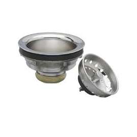 Plumb Pak PP5435 Basket Strainer, Stainless Steel, Chrome