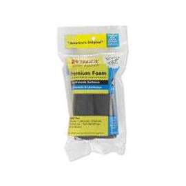 WHIZZ 54060 Paint Roller Cover, All Paints, Stains Paint, 1/4 in Thick Nap, Foam Cover, Black