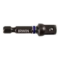IRWIN 1837572 Socket Adapter, 3/8 in Drive, Square Drive