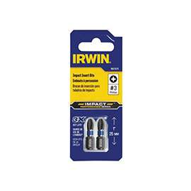 IRWIN 1837375 Power Bit, #3 Drive, Phillips Drive, 1/4 in Shank, Hex Shank, S2 Steel