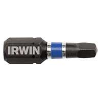 IRWIN 1837381 Insert Bit, #2 Drive, Square Recess Drive, 1/4 in Shank, Hex Shank, S2 Steel