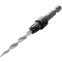IRWIN 1882785 Countersink Drill Bit, 2-3/4 in L Flute, 1/4 in Dia Shank