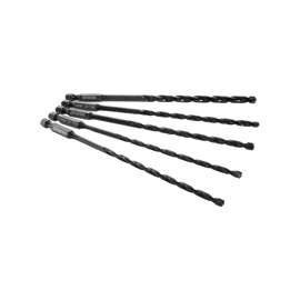 IRWIN 1881078 Impact Drill Bit Set, Carbide, Black Oxide, 5-Piece, For Impact Drills, Cordless or Corded Drills