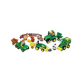 John Deere Toys 34984 Farm Playset, 18 Months and Up Age, Green
