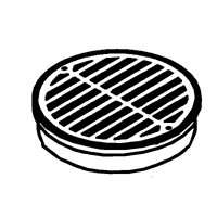 NDS 0660SDB Drop-In Drain Grate, PVC