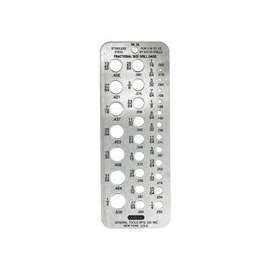 GENERAL 24 Drill Gauge, Stainless Steel