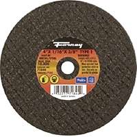 Forney 71844 Cut-Off Wheel, 46-Grit, Medium, Aluminum Oxide, 4 in Dia