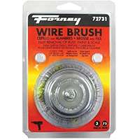 Forney 72731 Wire Cup Brush, 0.012 in Dia Bristle, 3 in Dia