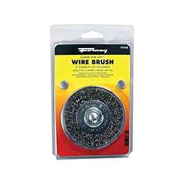 Forney 72735 Wire Wheel Brush, 0.012 in Dia Bristle, 3 in Dia