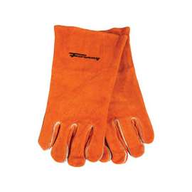 ForneyHide 53432 Welding Gloves, XL, Gauntlet Cuff, Wing Thumb, Brown, Leather Palm