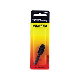 Forney 60070 Bulb Shaped Rotary File, 5/8 in Dia Cutting, Steel