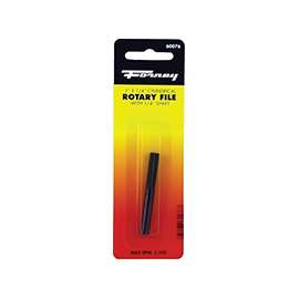 Forney 60076 Cylindrical Rotary File with Flat Top, 1/4 in Dia Cutting, Steel
