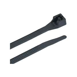 GB 46-206UVB Double Lock Cable Tie, 6/6 Nylon, Black