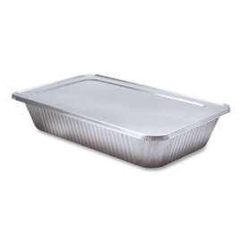 Steam Table Pan Lids, Full Curl Edge, Fits Full-Size Pan, 0.62" Deep, 12.87 x 20.81, 50/Carton