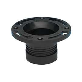 Oatey 43650 Closet Flange, 4 in, ABS, Black