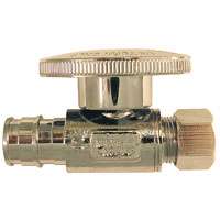 Conbraco EPXVS1238C Straight Stop Valve, 1/2 x 3/8 in, ASTM F1960 Brass x Compression