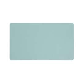 Vegan Leather Desk Pads, 23.6" x 13.7", Light Blue