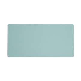 Vegan Leather Desk Pads, 31.5" x 15.7", Light Blue