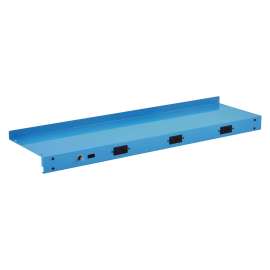 Upper Workbench Shelf, 3 Duplex Outlets, For Use With 48" Wide Workbenches, 100 lb Weight Capacity