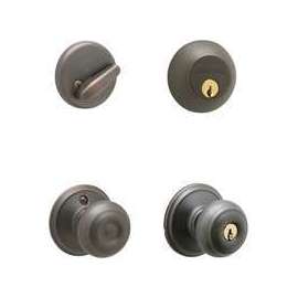 Schlage Georgian FB50NVGEO716KA4 Knob Lockset, Keyed Alike Key, 2 Grade, Steel, Aged Bronze