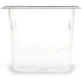 StorPlus Polycarbonate Food Pan, 1.4 qt, 4.25 x 6.93 x 6, Clear, Plastic