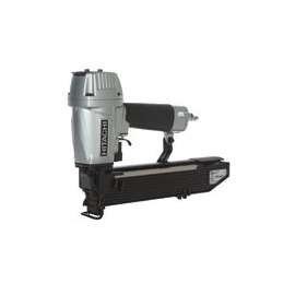 HITACHI N5024A2 Stapler, 1/4 in Air Inlet, 150 Magazine, Wide Crown Staple, 1 in W Crown, Aluminum